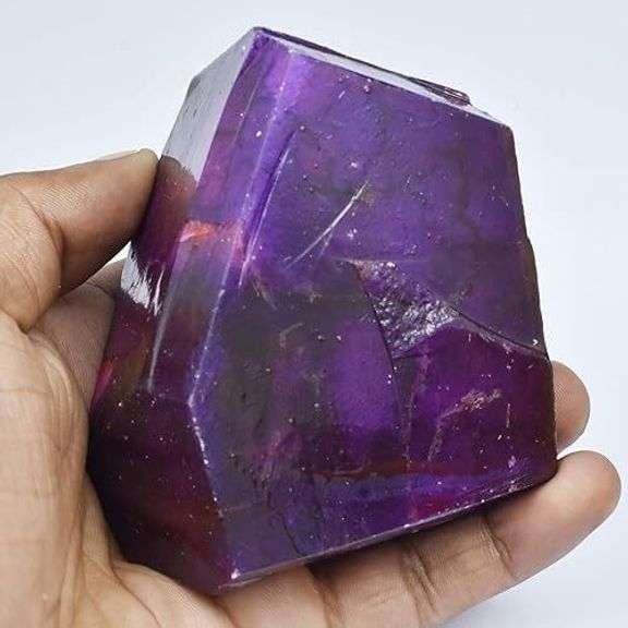Natural Uncut Large Purple Sapphire Gemstone