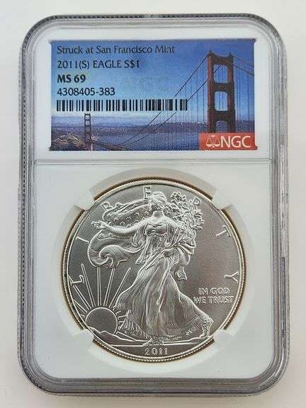 2011-(S) American Silver Eagle, NGC MS69