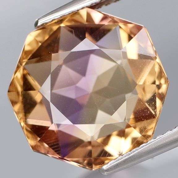 Boutique cut! 9.48ct rose octagon cut Ametrine!