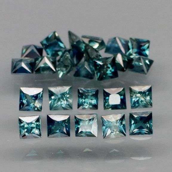 Amazing 2.88ct set of washed denim blue Sapphires!