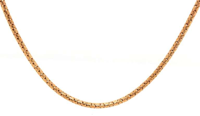 Sparkling 14K YG Necklace