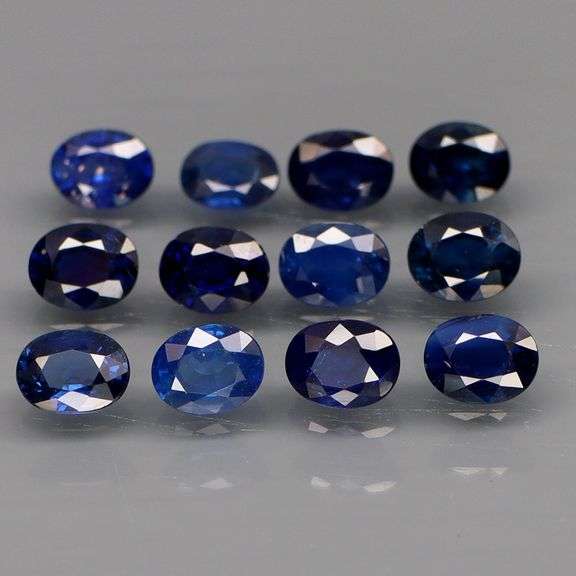 Simply gorgeous color in this 4.07ct REAL Sapphire set!