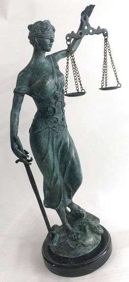 Blind Justice Bronze Sculpture