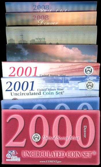 4 Different US Mint Sets from the 2000s