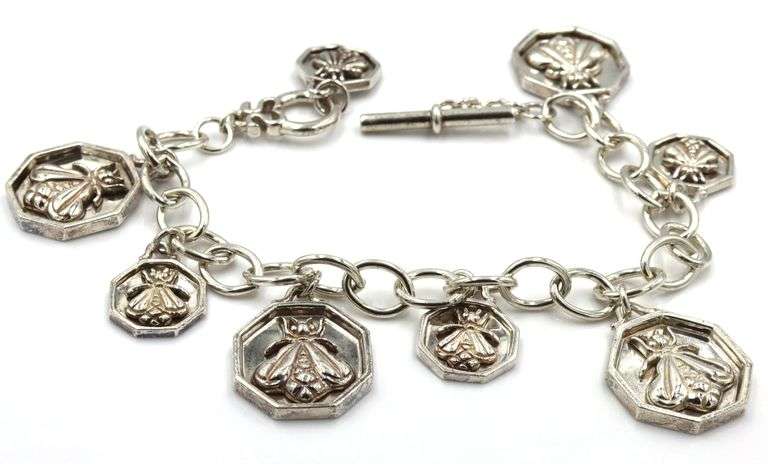 Slane & Slane honeybee charm bracelet