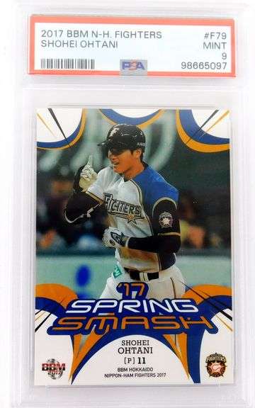 Shohei Ohtani 2017 Nippon-Ham Fighters Baseball Card, 9 Mint