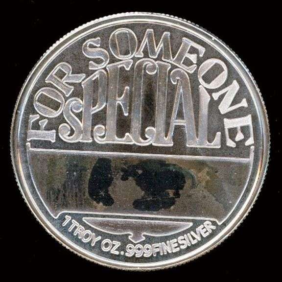 1 Troy Ounce .999 Silver Rudolf Gift Round