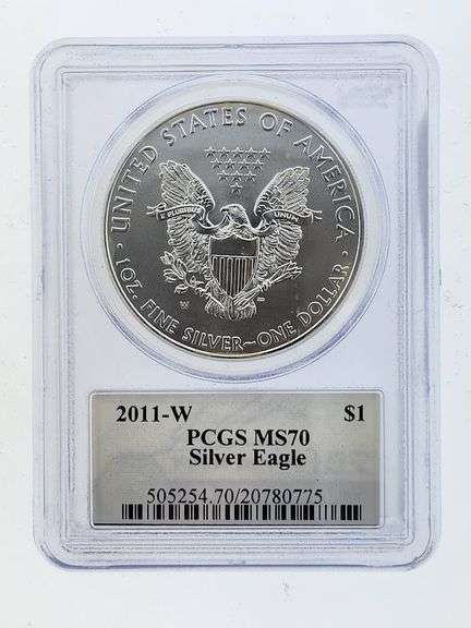2011-W Eagle, John Mercanti Signed, PCGS MS70