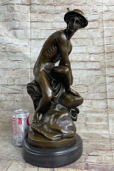 Mercury Classic Roman Myth Bronze Sculpture