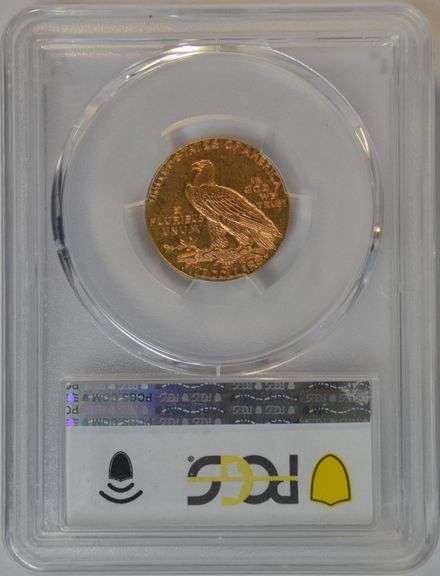 Premium Quality Choice BU 1909 $5 Indian Gold Piece. PCGS MS63