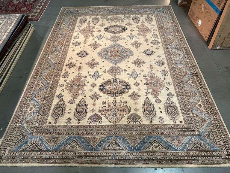 Fine Super Kazak Rug 10x13.5