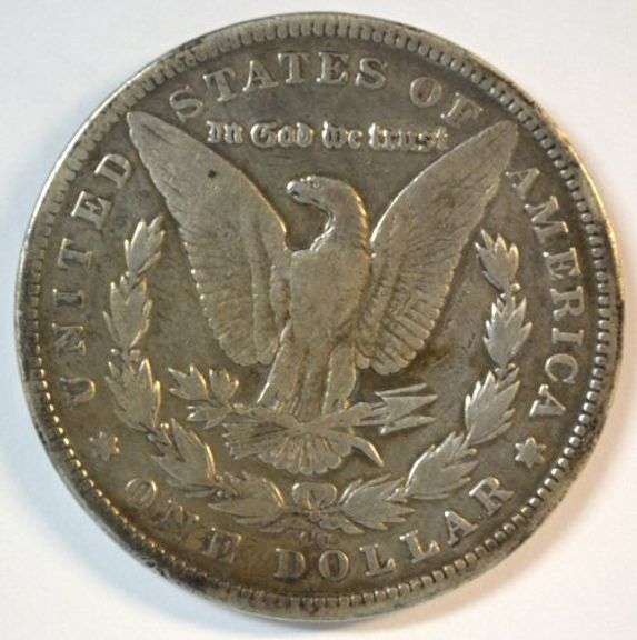 Very Rare 1893-CC Morgan Silver Dollar in F/VF