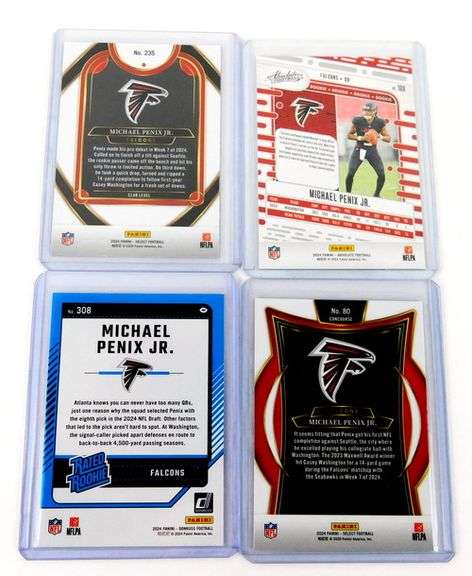 4 Michael Penix, Jr. Rookie Football Cards