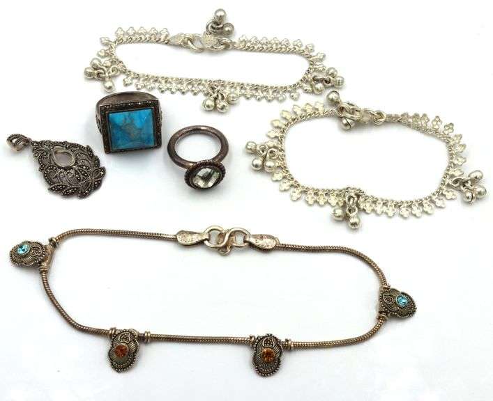 Big group lot of vintage 925 sterling silver mixed jewelry