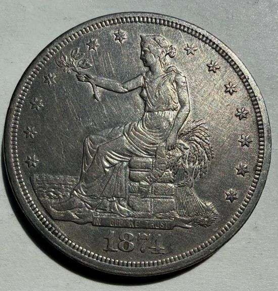 1874 CC Trade Dollar
