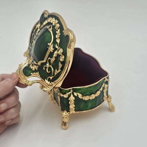 Korean Princess Style Velvet Jewelry Trinket Box