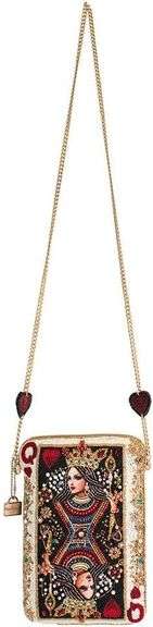 Queen of Hearts Beaded Mini Crossbody Bag