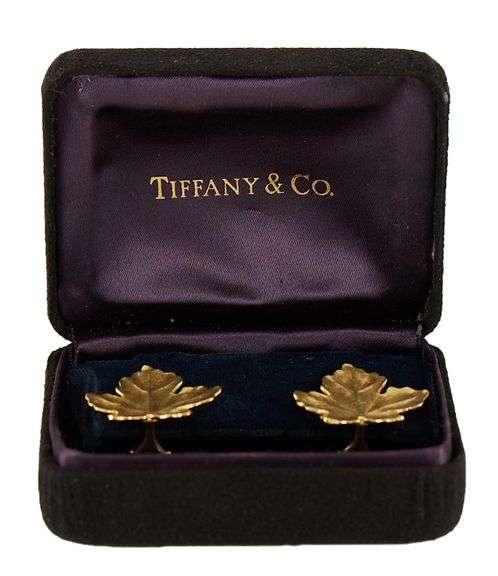 Tiffany & Co. Angela Cummings Maple Leaf Clip On Earrings