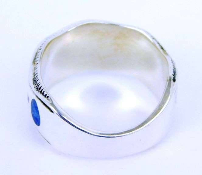 Carolyn Pollack Sterling Ring with Inlaid Gemstones, 5.5