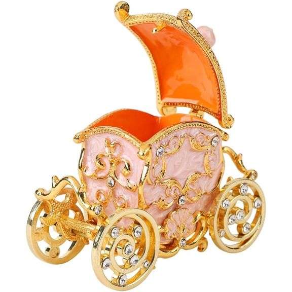 Jewelry Carriage Trinket with Rhinestones