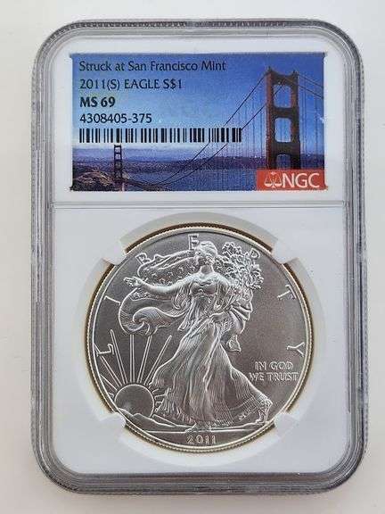 2011-(S) American Silver Eagle, NGC MS69