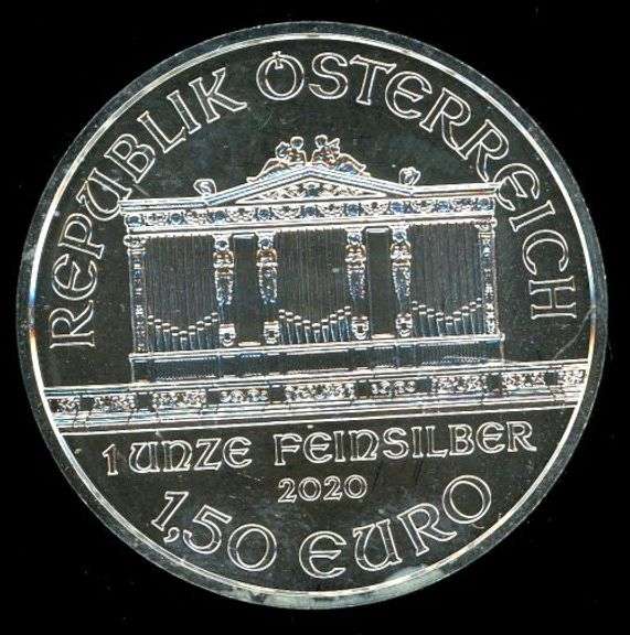 Austrian 2020 Philharmonic 1 Troy Ounce Silver Round