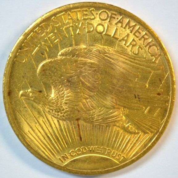 Much scarcer Choice BU 1922 St. Gaudens $20 Gold Piece