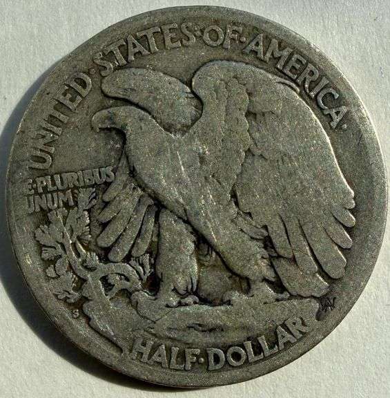 1921 S Semi Key Walking Liberty Half