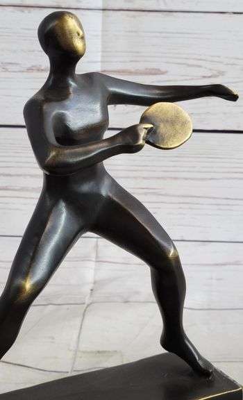 Ping Pong Sport Award Bronze Statue