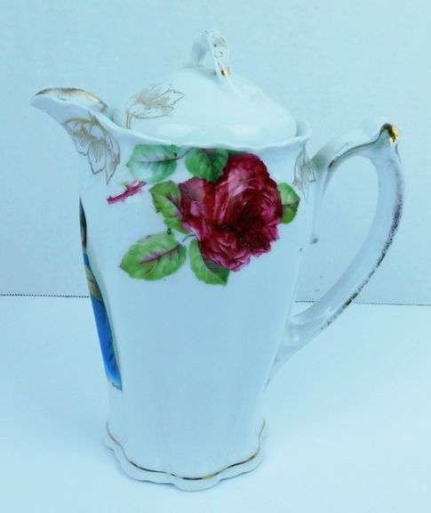 Antique French Napoleon Portrait Chocolate Pot