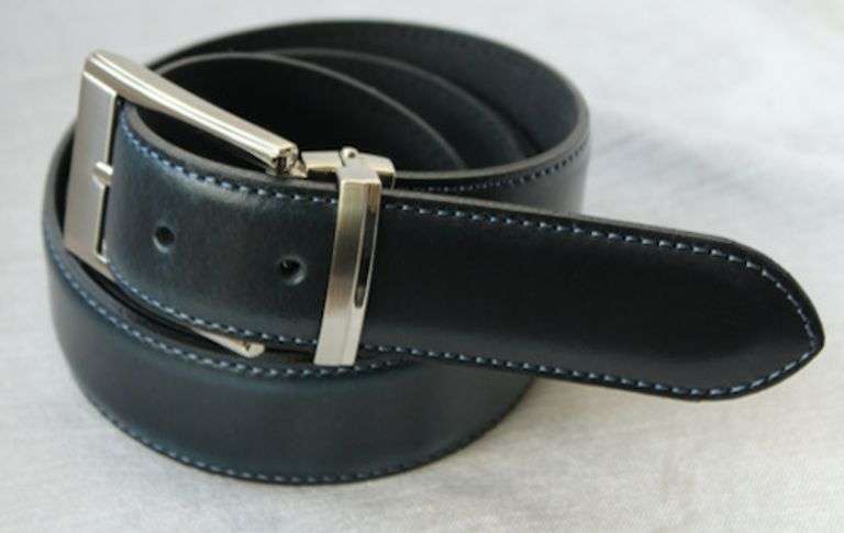 Classy Full Grain Leather Belt, Made In Italy