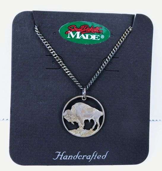 R. F. Price Artisan Cut-Out Buffalo Nickel Necklace