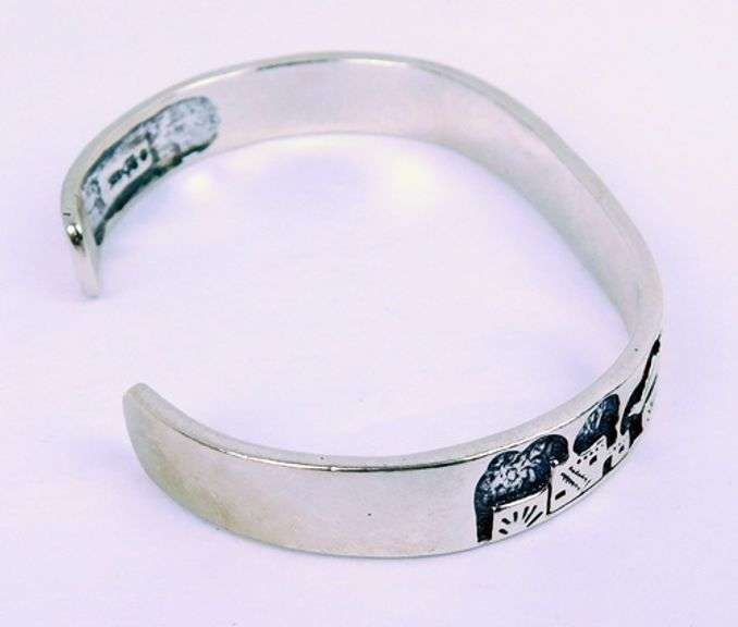 Carolyn Pollack Carved Sterling Silver Cuff Bracelet