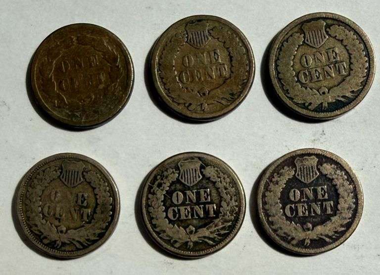 1859-1864 CN Indian Cents Complete
