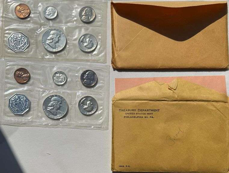 1962 & 1963 US Proof Sets.
