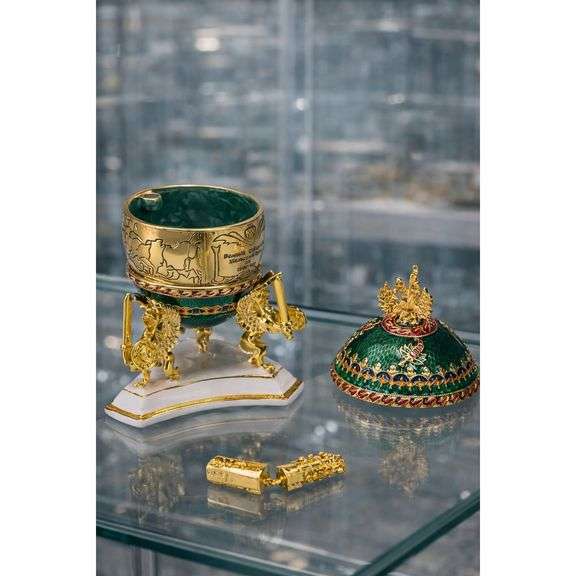 Fabergé-Style Trans-Siberian Railway Trinket Box