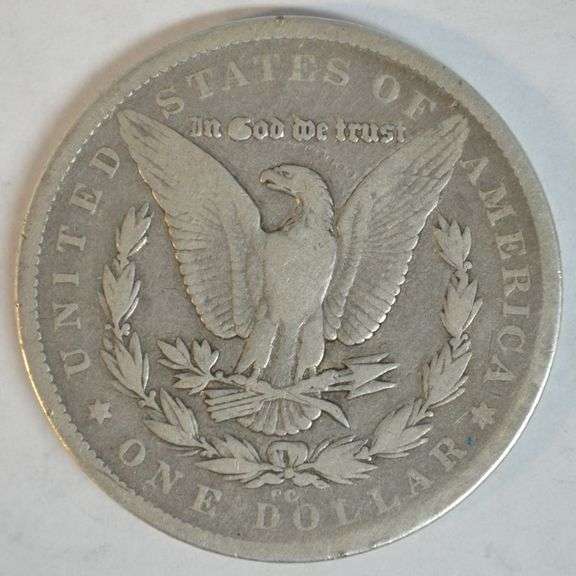 Rare key date 1879-CC Morgan Silver Dollar. Nice circ