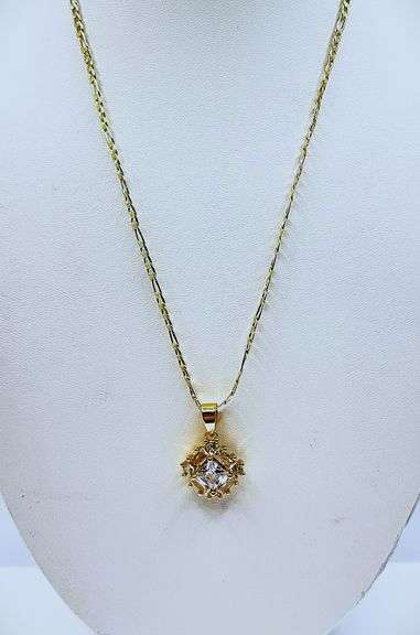 Beautiful Yellow Gold Plate 3.25 Ct Asscher Cut Simulated Diamond Pendant Necklace