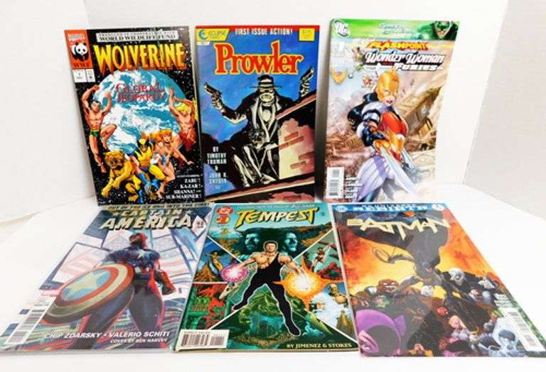 6 First Issue Comics by DC, Marvel, Eclipse