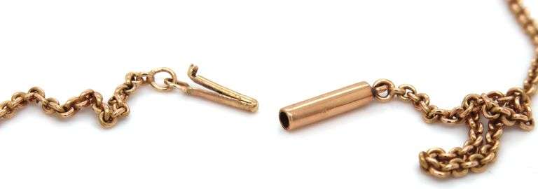 Strong 14K YG Estate Cable Link Necklace