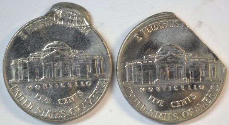 2 Different Interesting Jefferson Nickels errors in Gem BU