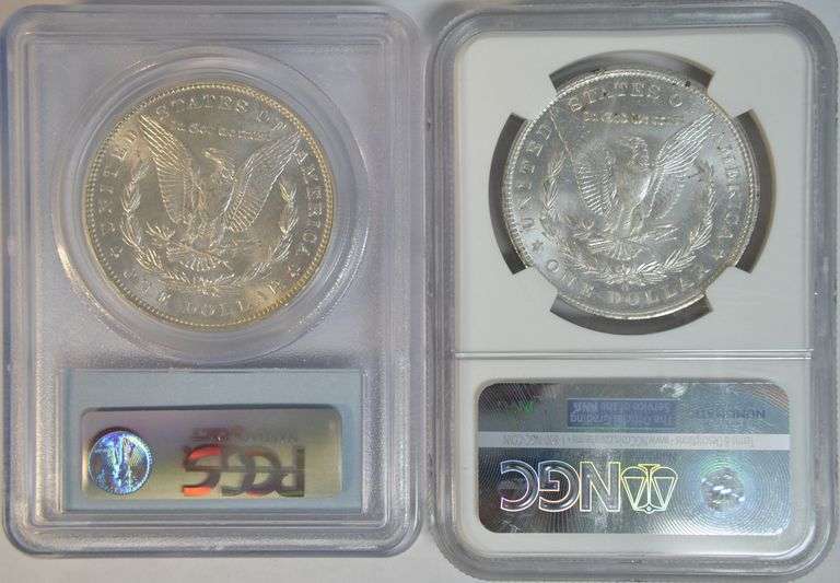 Near Gem BU 1887 (PCGS) and 1904-O (NGC) Morgans in MS64