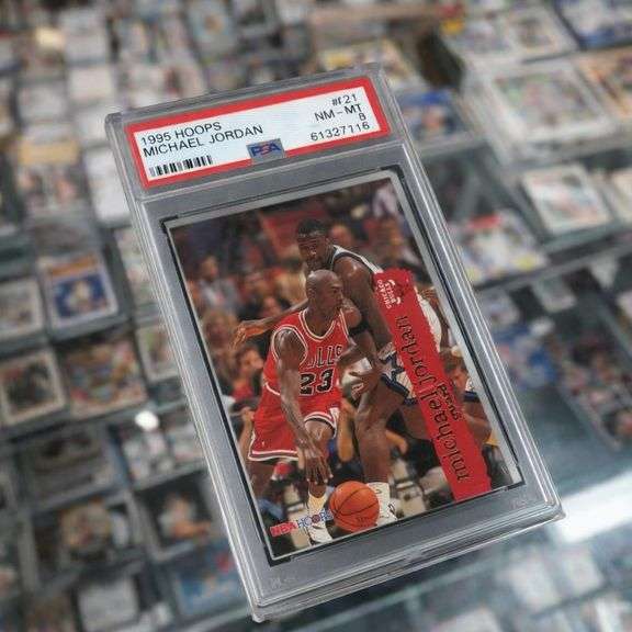 Michael Jordan 1995 Basketball Card Graded 8