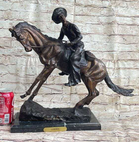 Cowboy Bronze Sculpture