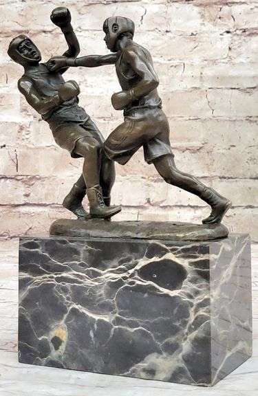 Last Round Boxing Bronze Statue