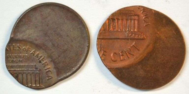 Impressive Off-Center 1970-D & 1971-D Lincoln Cents. Uncirculated