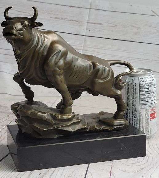 Bull Money wealth Bronze Figure