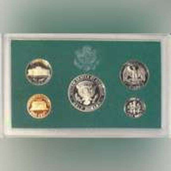 Two Each`1994-1998 Complete Green US Proof Sets