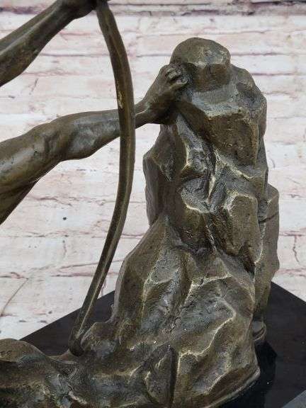 A Man With Bow Bronze Sculpture