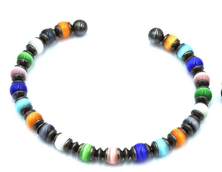 Group lot of 5 Vintage 925 sterling silver gemstone bracelets